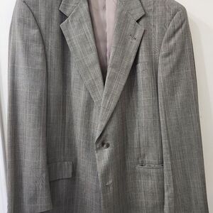 Hart Schaffner Marx Charcoal Checkered Blazer